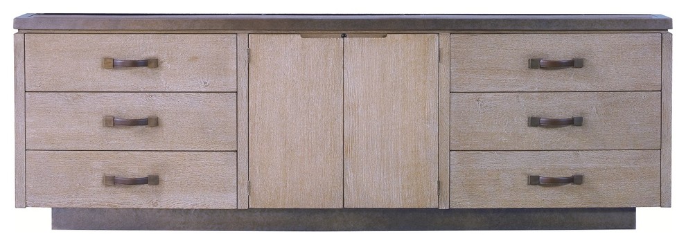 Lillian August Cole Cabinet in Weathered Wood LA99022-01