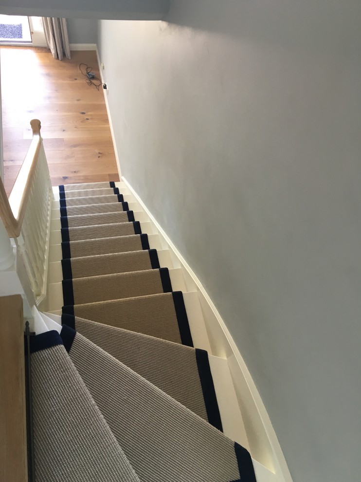 This is an example of a traditional staircase in Devon.