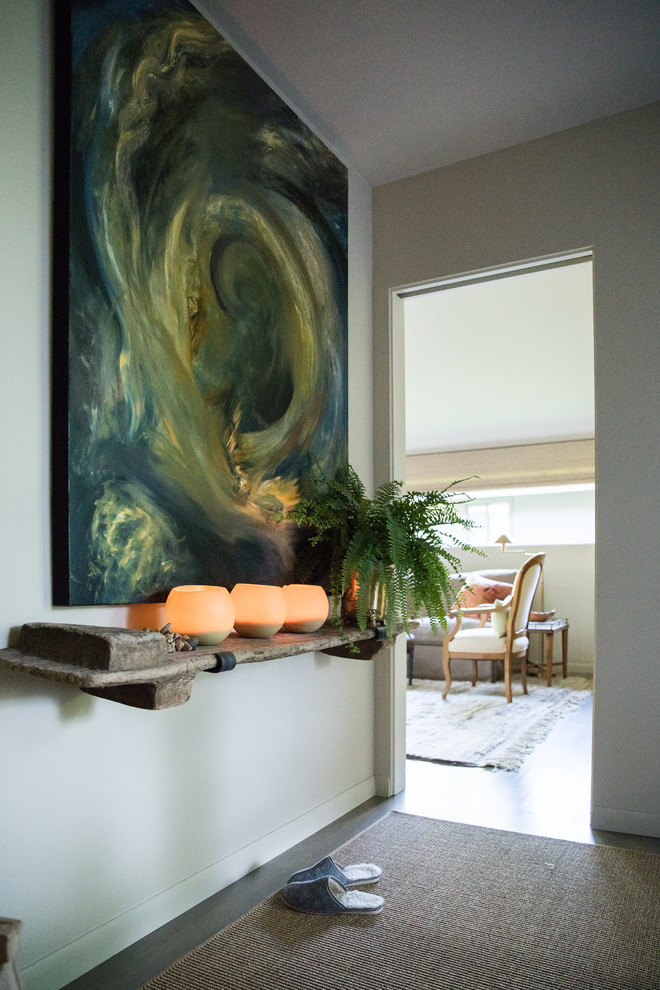 Entryway - transitional entryway idea in Seattle