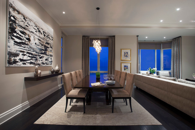 North Lakeview modern-esszimmer