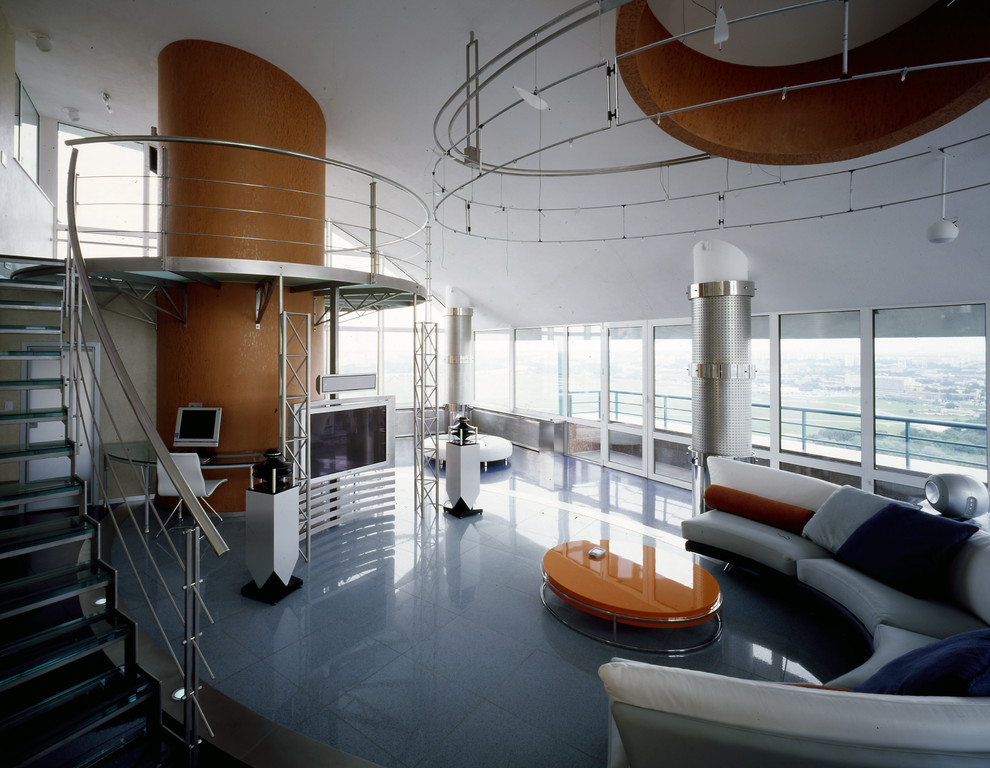 ТРЕХУРОВНЕВЫЙ ПЕНТХАУС В СТИЛЕ ХАЙ-ТЕК