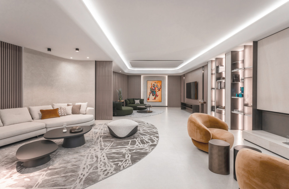 Fusion modern. Interior design of a villa in Monte-Carlo