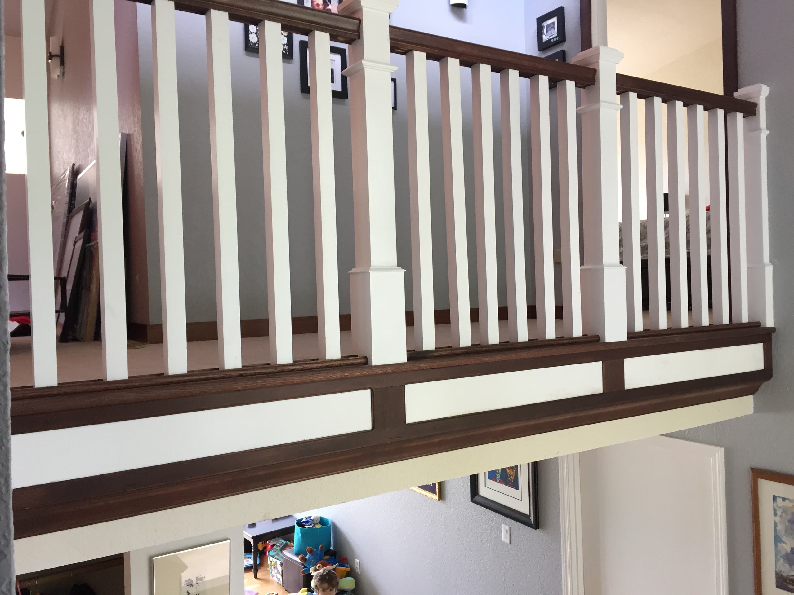 Classical Railing with Red Oak