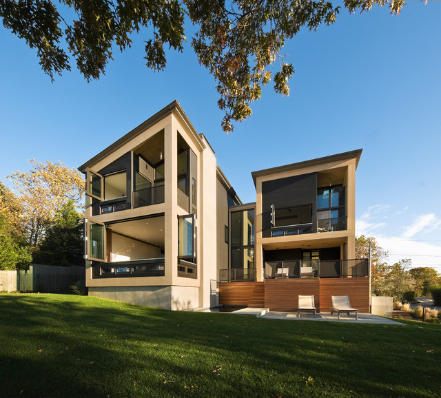 Bluff Point moderno-facciata