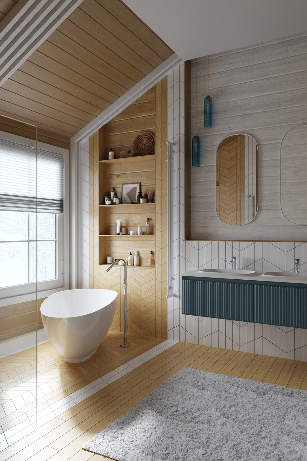 Визуализация с/у второго этажа загородного дома