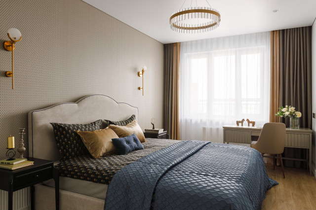 ЖК Нестеровский "Слияние" (150 кв.м.) eclectic-bedroom