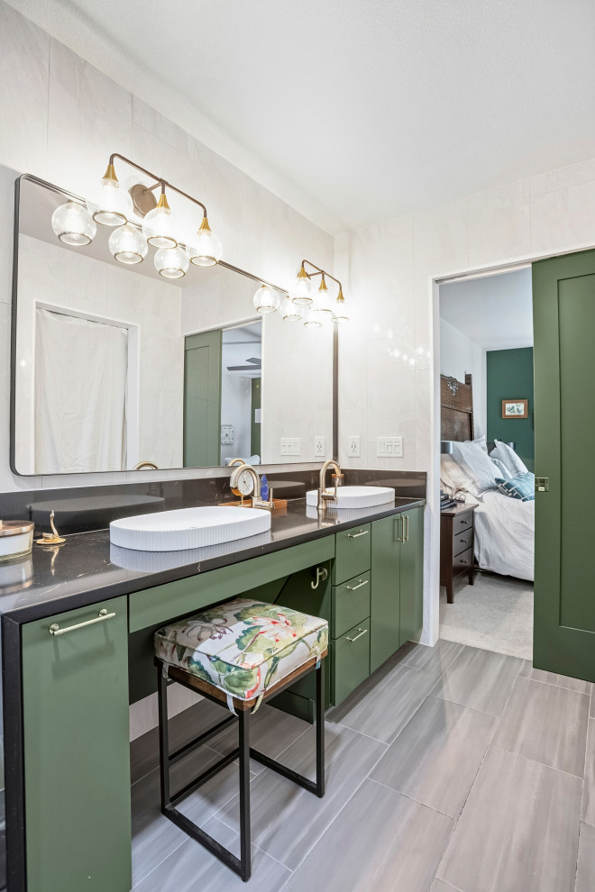 Emerald and Indigo Mosaic Bath