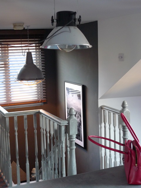 Loft conversion rustic-staircase