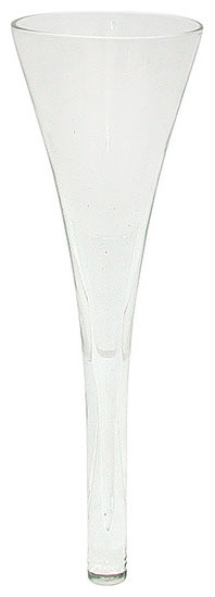 Elegant Cone Glass Vase Contemporary Vases By Couronne Co