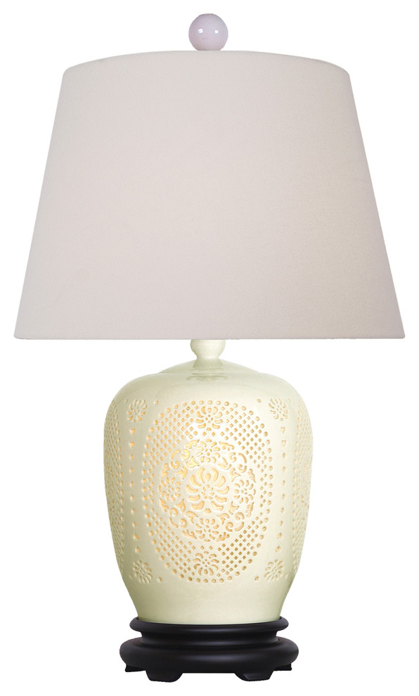 Bone China Lamp - Asian - Table Lamps - by East Enterprises INc | Houzz