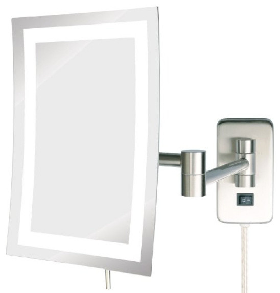 Jerdon Style Jerdon JRT710CL 6.5Inch by 9Inch LED Lighted Wall Mount