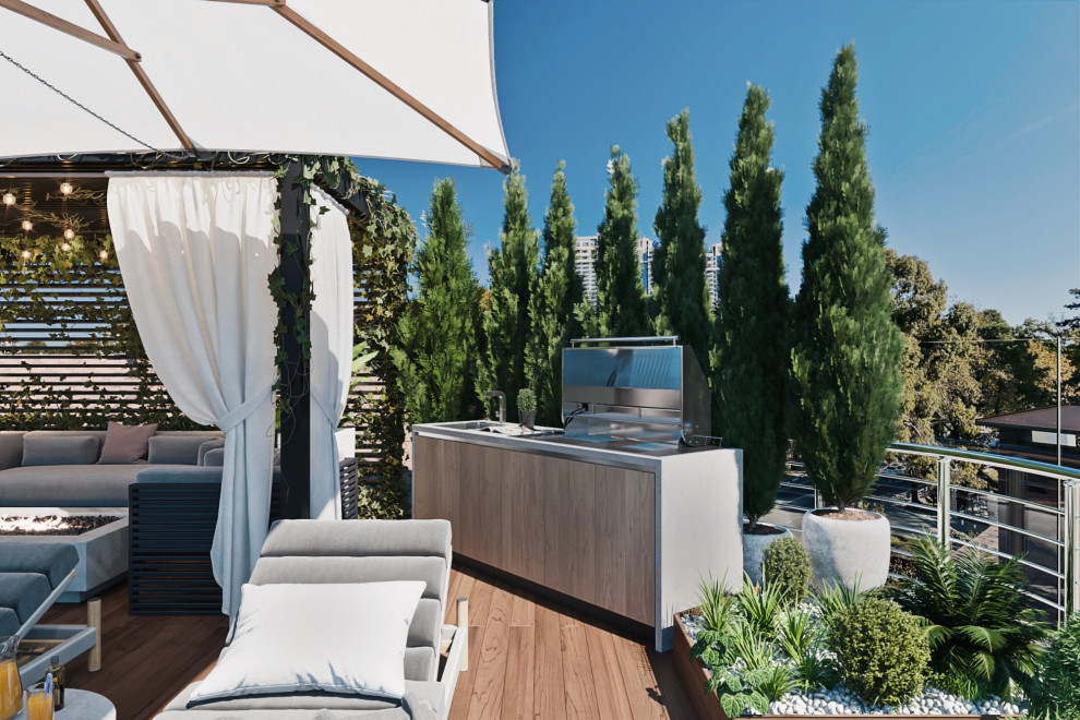 Терраса пентхауса в г. Сочи