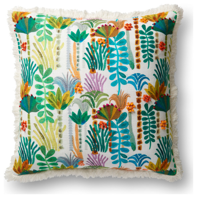 Multi Decorative Accent Pillow Tropical Decorative Pillows by