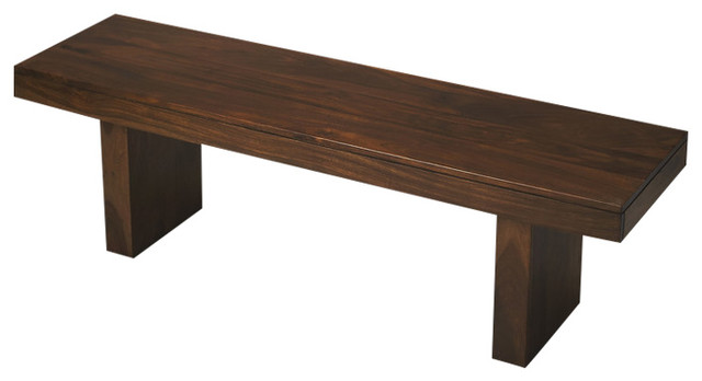 Butler Hewett Solid Wood Bench - Transitional - Accent And Storage Benches  - by ShopFreely | Houzz