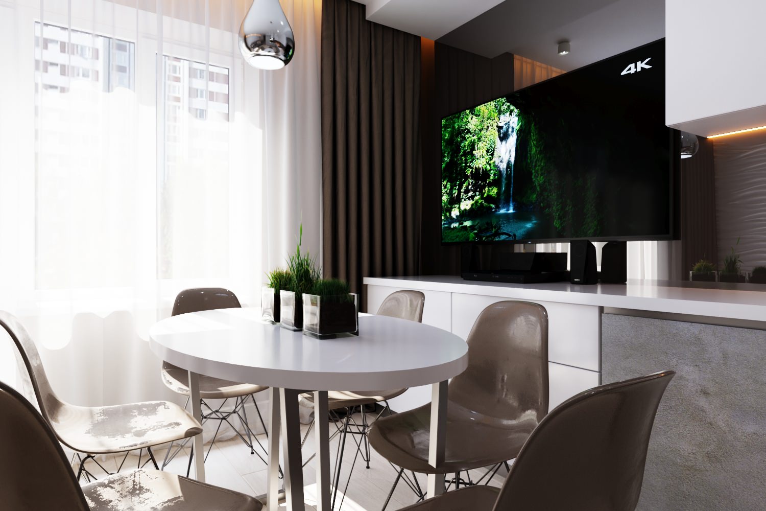 Дизайн проект-проект кухни-гостиной