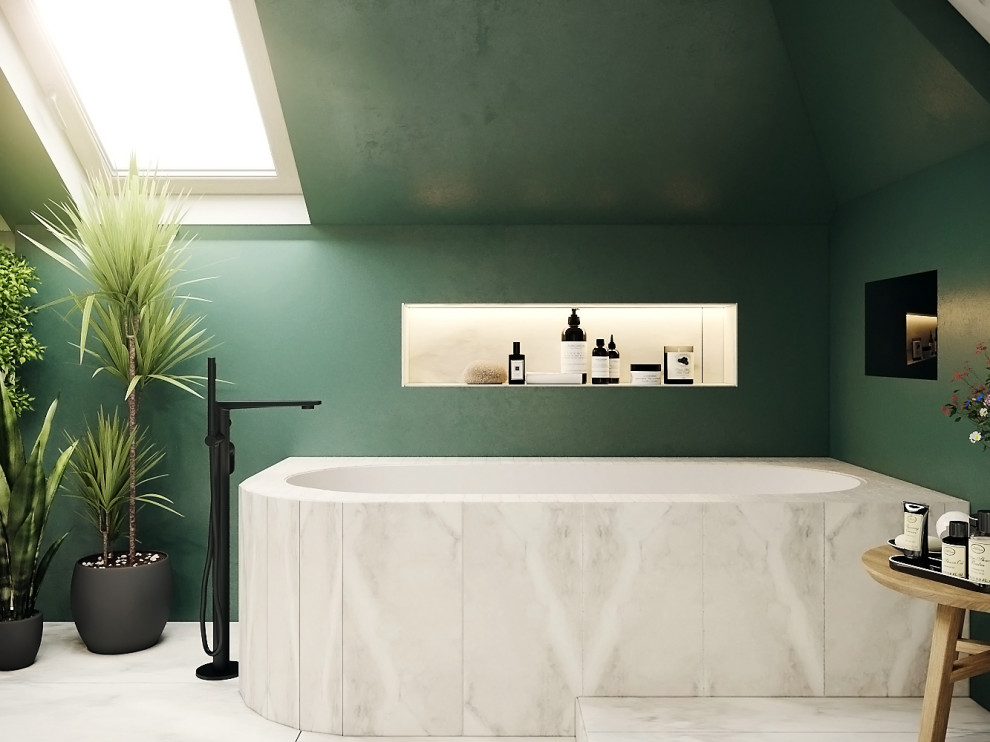 Тропическая ванная комната