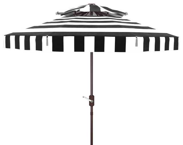 Safavieh Elsa Fashion Line 9' Double Top Umbrella, N/A Contemporary