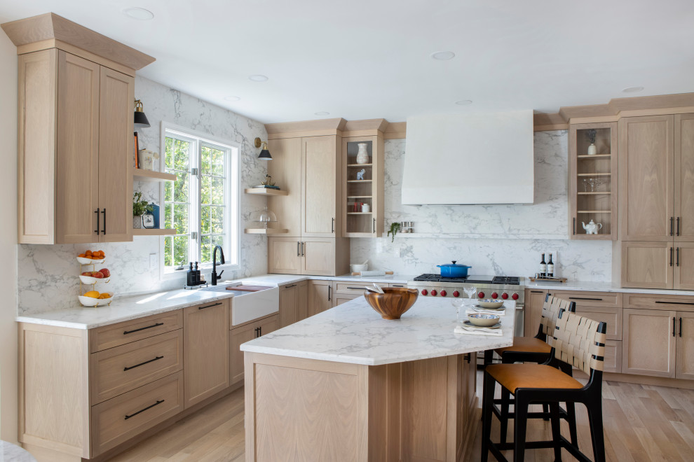 White Oak Sophistication - Transitional - Kitchen - Philadelphia - by ...