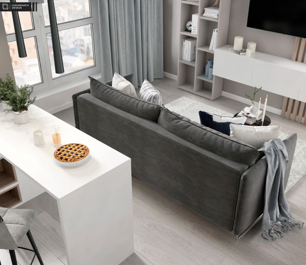 Дизайн квартиры ЖК "Минск Мир" г. Минск 43 м2