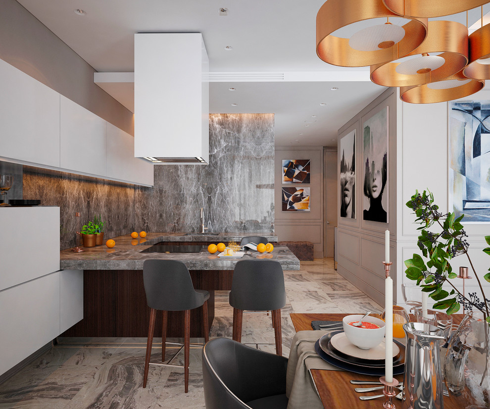 Ред  Сайд - 87 кв.м. современный стиль и темные акценты