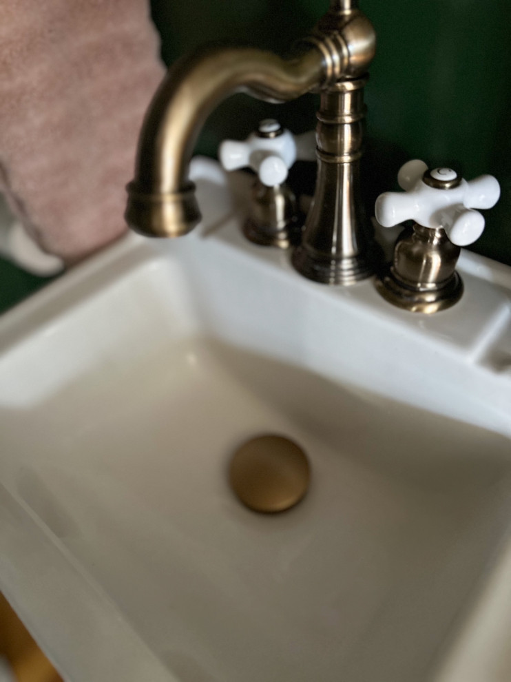 Posh Powder Bath | Denver, CO | Victorian Bathroom Remodel