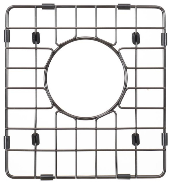Starstar Sink Protector, Matte Black Stainless Steel, Bottom Grid, 11