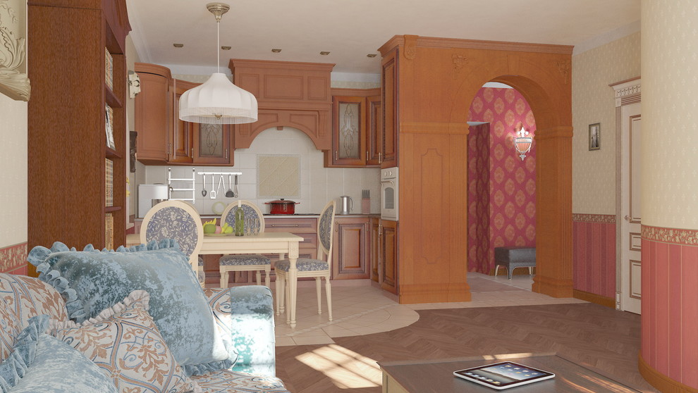 Вид из гостиной.