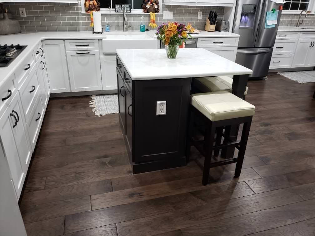 New Kitchen, Flooring, & Lighting Remodel - AMAZING Transformation!!