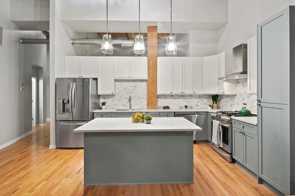 Kitchen - transitional kitchen idea in Chicago
