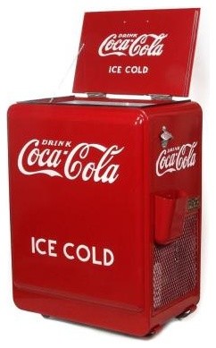 American Retro 80-can Coca-Cola Refrigerated Machine