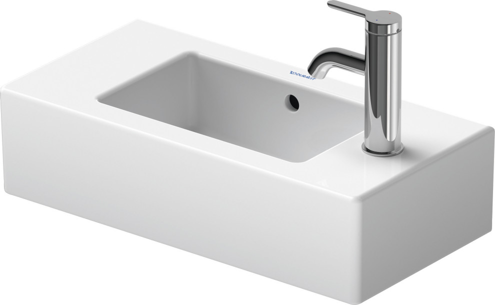 Duravit Vero Hand Rinse Bathroom Sink 07035000081 White WonderGliss