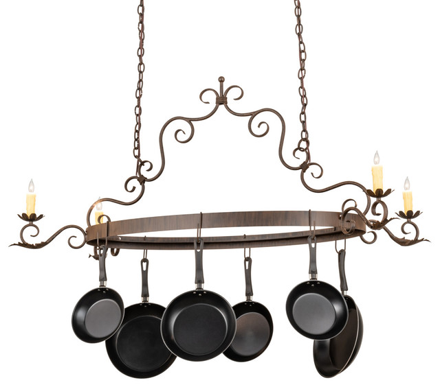 54 Long Elara 4 Light Pot Rack