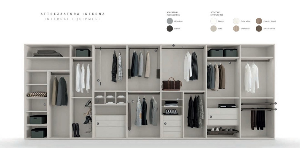 accessori interni armadio
