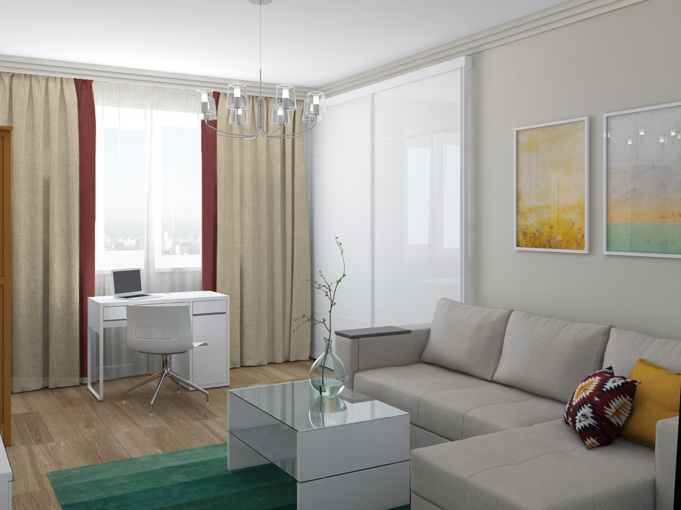 Дизайн-проект гостиной для молодой семьи