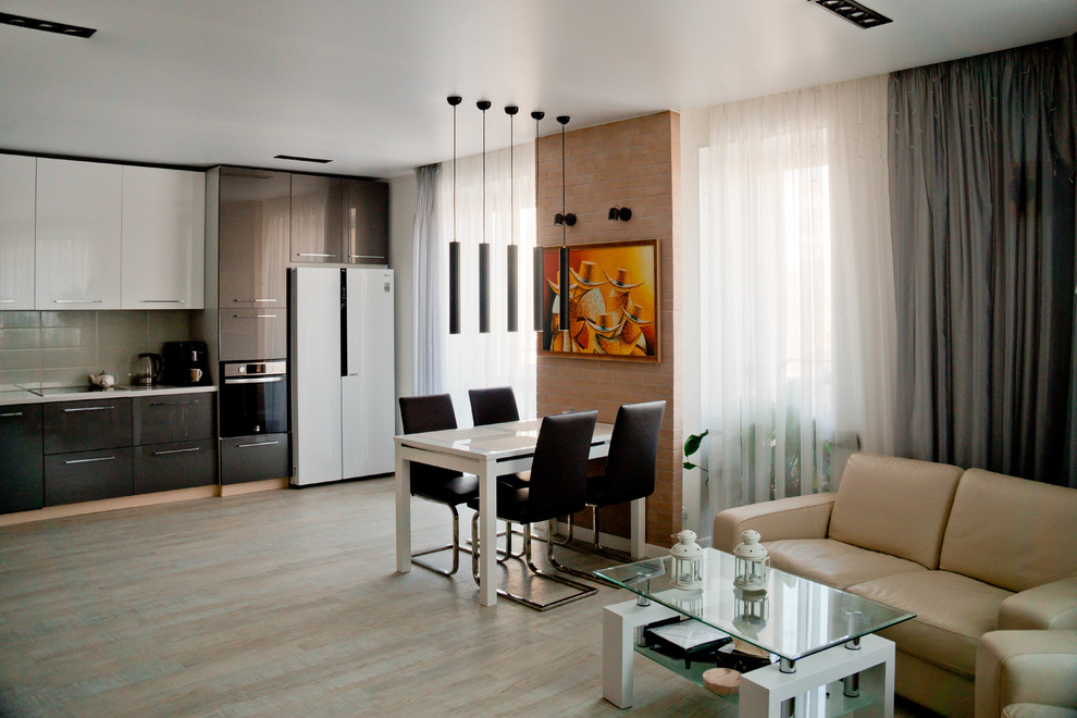 Квартира в современном стиле с элементами этно для молодой семьи