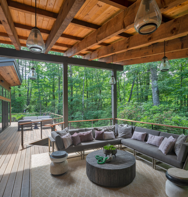 Brevard Residence contemporaneo-terraza-y-balcon