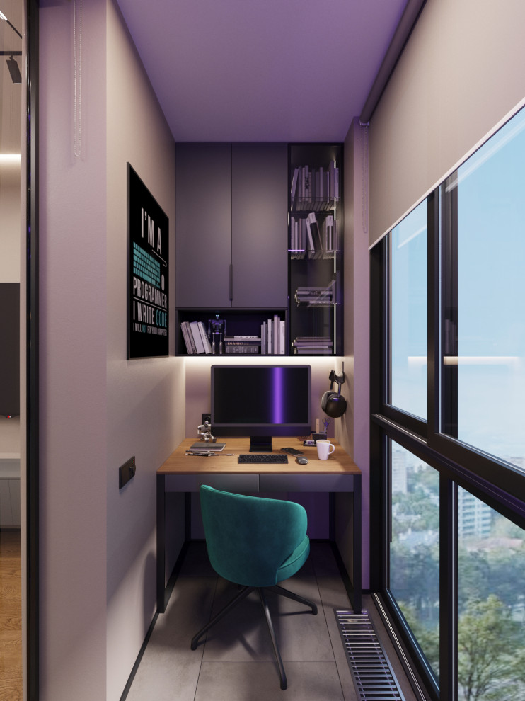 Дизайн-проект квартиры в темно серых тонах