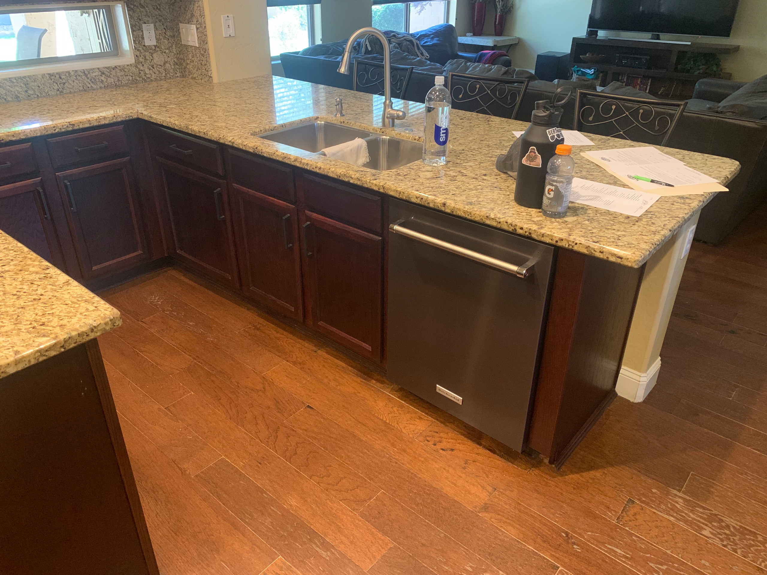 Restained Kitchen Cabinetry