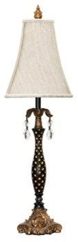 Dimond Lighting 91-193 Black With Polka Dots Table Lamp