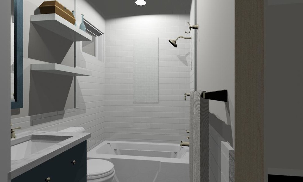 Master Bathroom - 3D rendering