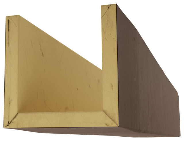 U-Beam Rough Cedar Faux Wood Ceiling Beam, Natural Ash, 4Wx4H, 8'L ...