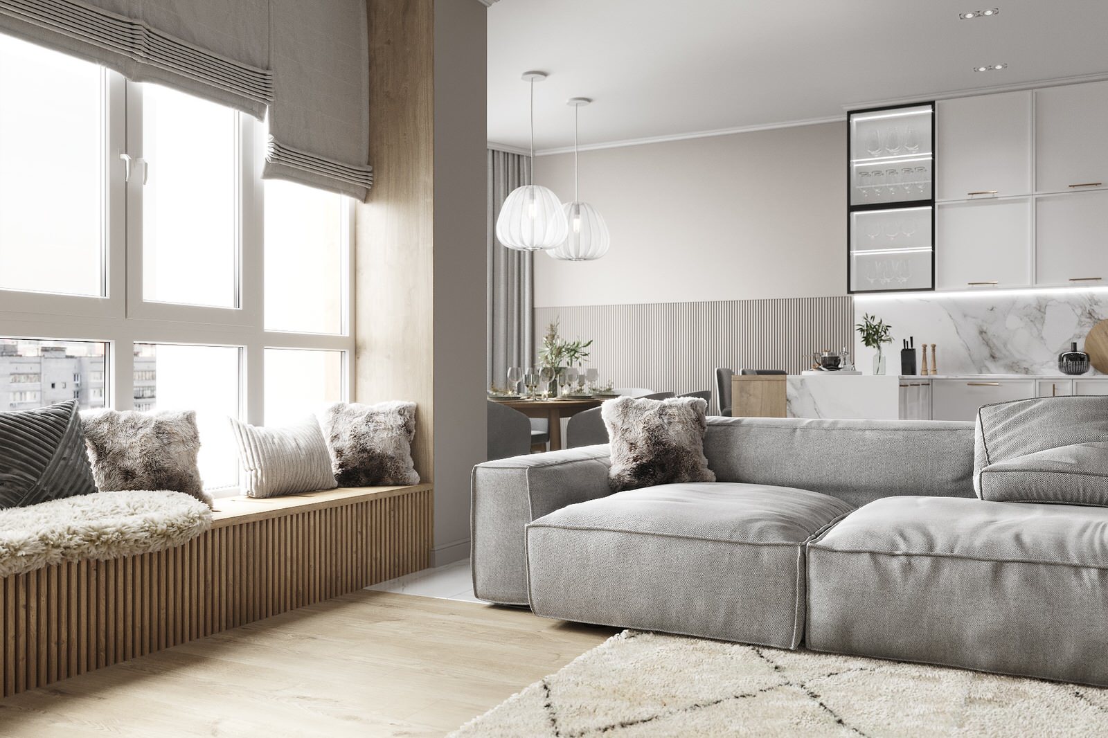 Проект квартиры 109 кв.м для семьи из г. Кемерово