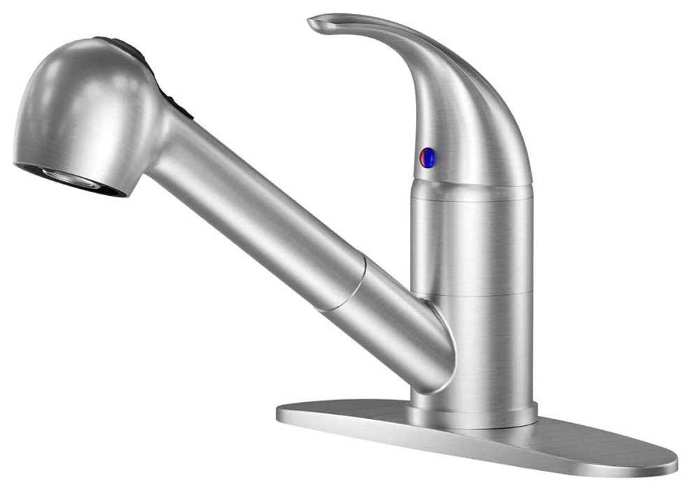 Single Lever Pull Out Kitchen Sink Faucets