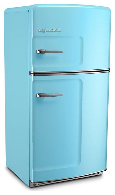 Retro Refrigerator, Beach Blue