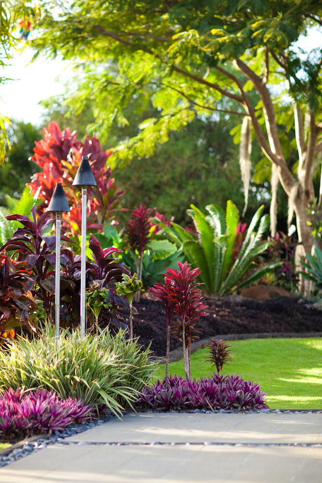 Photo of a tropical garden in Hawaii.