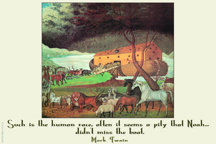 Noah & The Human Race 12x18 Giclee on canvas