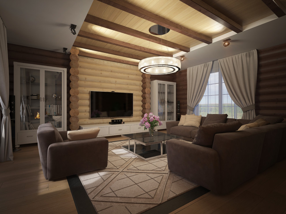 Интерьеры деревянного дома под Минском