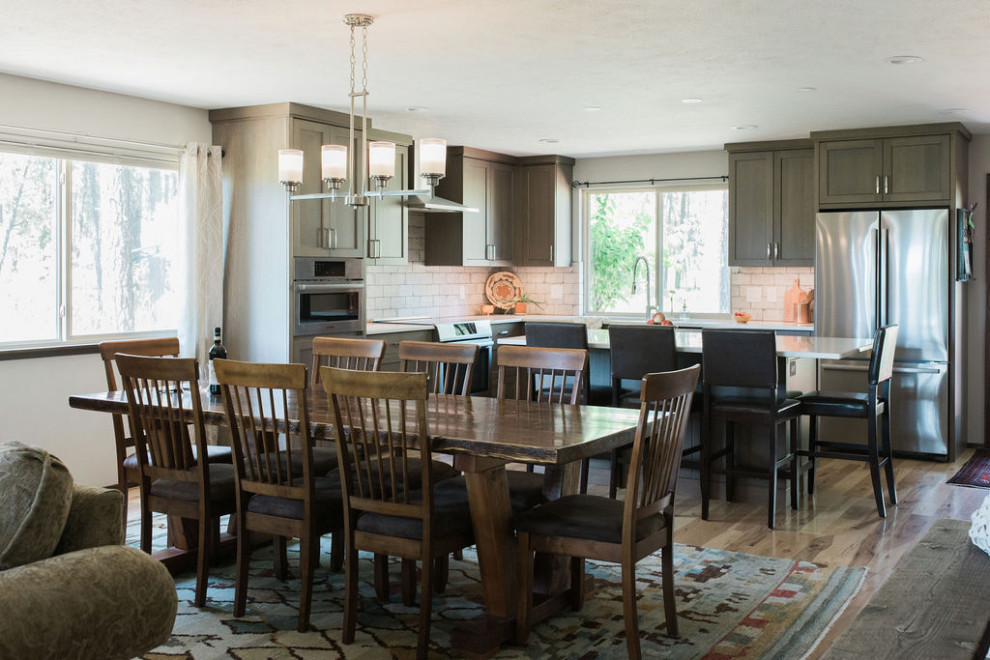 Home design - rustic home design idea in Seattle