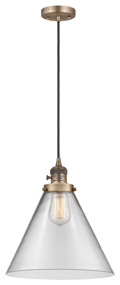 Cone Mini Pendant With Switch - Industrial - Pendant Lighting - by ...