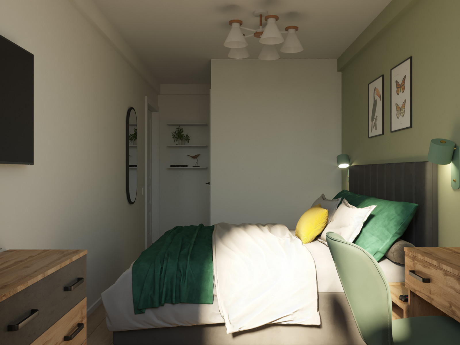 Визуализация бюджетной квартиры (45 м кв) на продажу в г. Санкт-Петербург